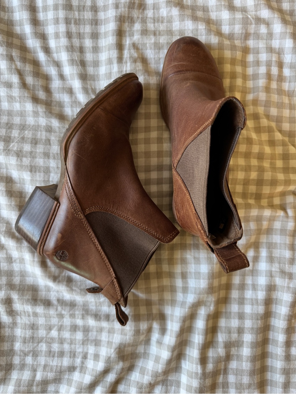 Timberland Womens Brown Chelsea Round Toe Boot